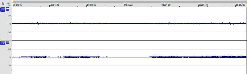 Результат вычитания сигналов в Sound Forge